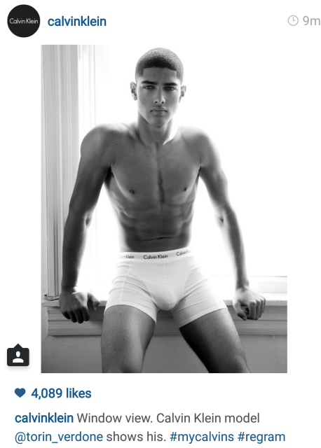 Torin Verdone shows his #mycalvins for Calvin Klein by - Bellezza Moda
